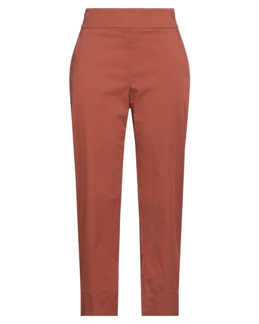 ALESSIA SANTI Red Pants Cotton, Polyamide, Elastane