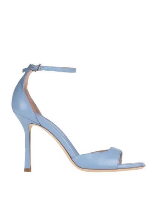 Sergio Levantesi Blue Sandals Leather