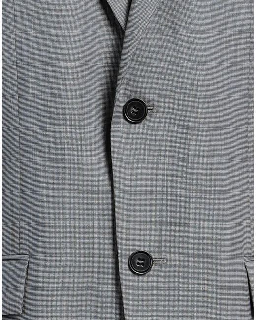 Calvin Klein Gray Light Blazer Wool, Polyester, Nylon for men