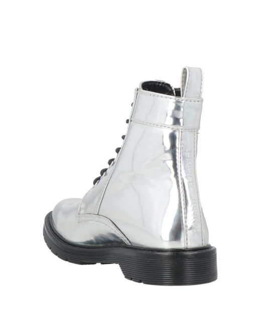 Armani Exchange White Ankle Boots
