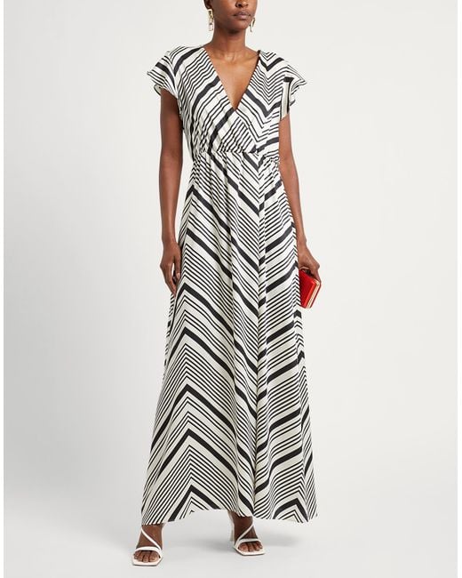 Liu Jo White Better Maxi Dress Polyester