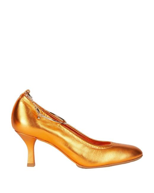 Casadei Orange Pumps