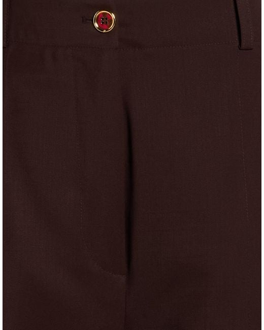 Patou Brown Pants Virgin Wool, Elastane