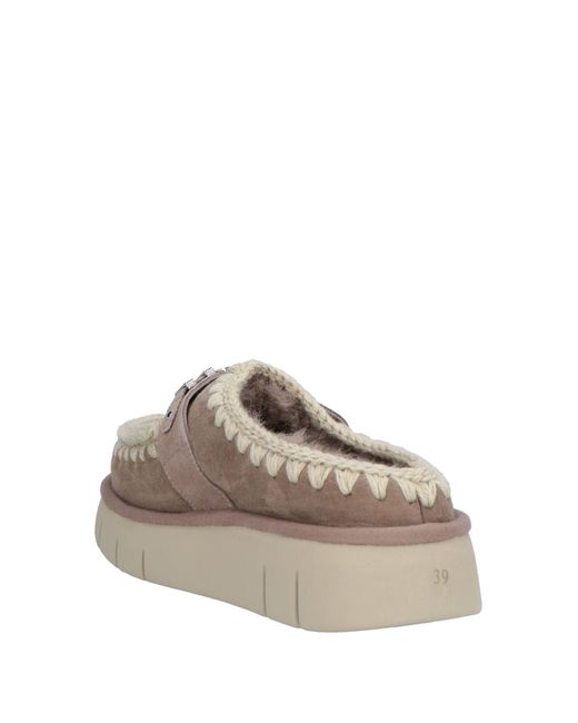 Mou Gray Mules & Clogs