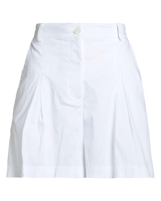 Patrizia Pepe White Shorts & Bermuda Shorts