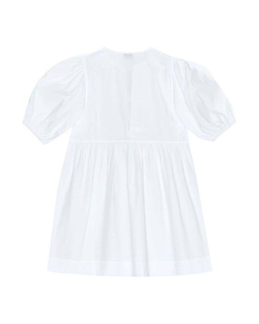 Robe courte Ganni en coloris White