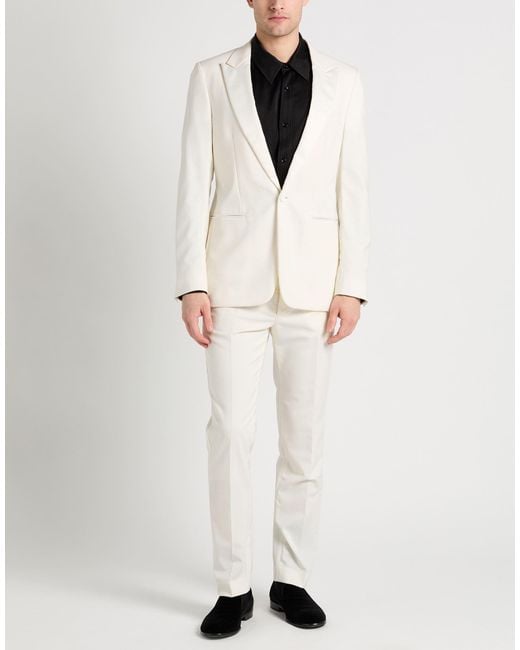 Grifoni Natural Suit Virgin Wool, Polyester, Elastane for men