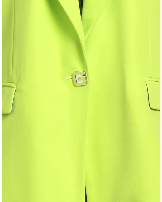 Gaelle Paris Green Blazer Polyester, Elastane