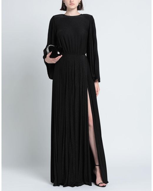 Elisabetta Franchi Black Maxi Dress