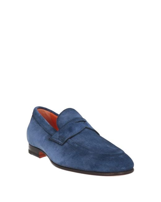 Santoni Blue Loafer for men