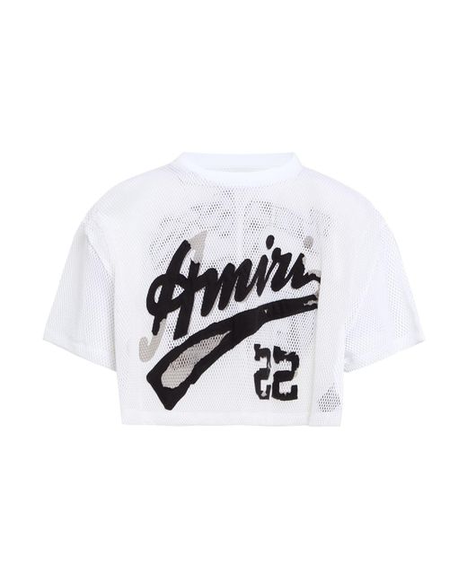 Amiri White T-Shirt Nylon, Viscose, Elastane