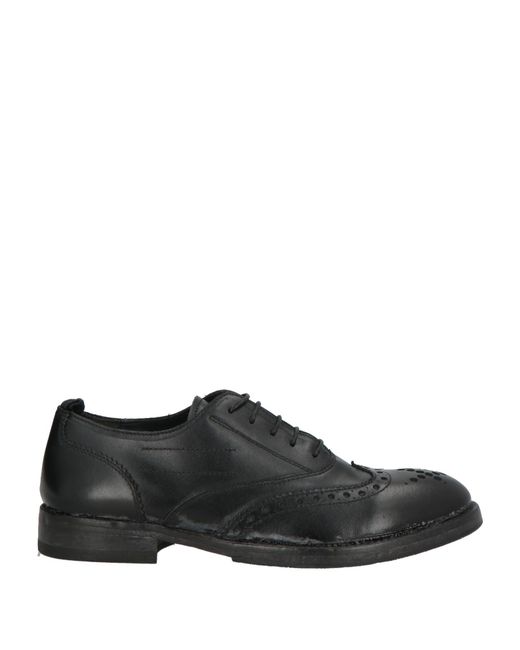 Moma Black Lace-Up Shoes Calfskin