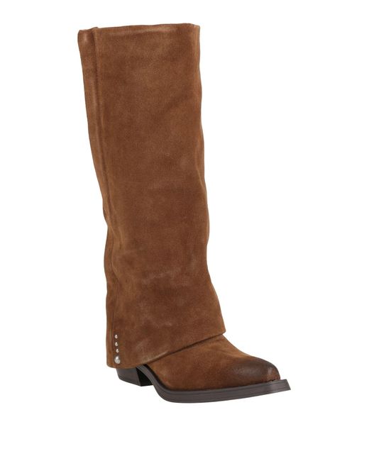 Ash Brown Boot Leather