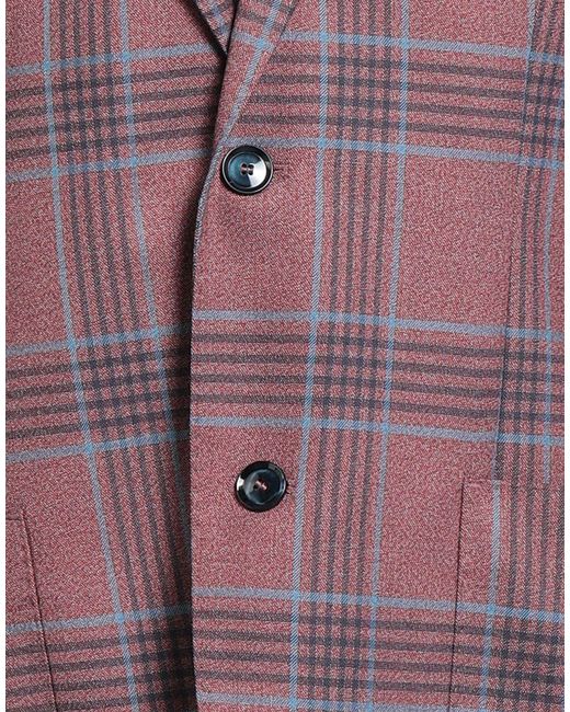 BRERAS Milano Purple Blazer Polyester, Viscose, Elastane for men