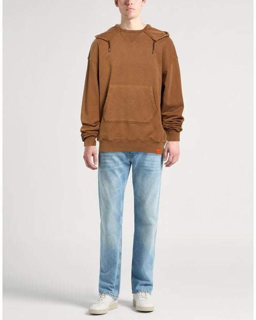 Aspesi Brown Light Sweatshirt Cotton for men