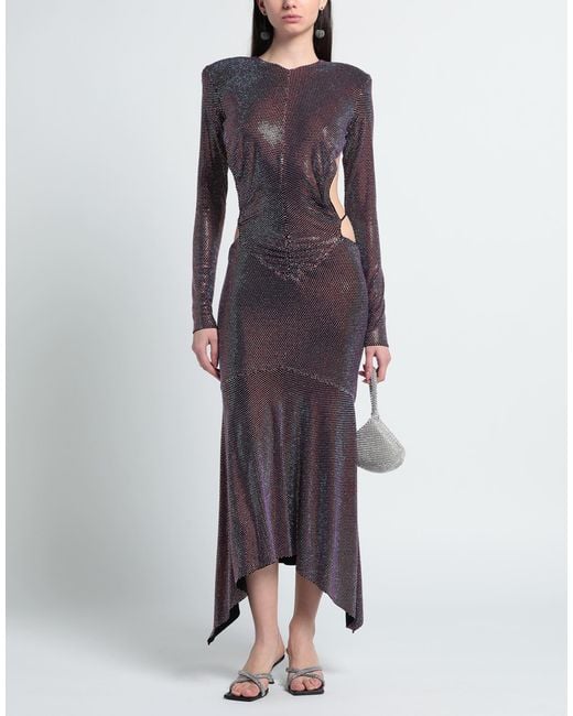 Alexandre Vauthier Purple Maxi Dress