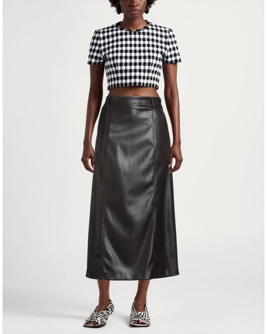 Alpha Studio Black Midi Skirt