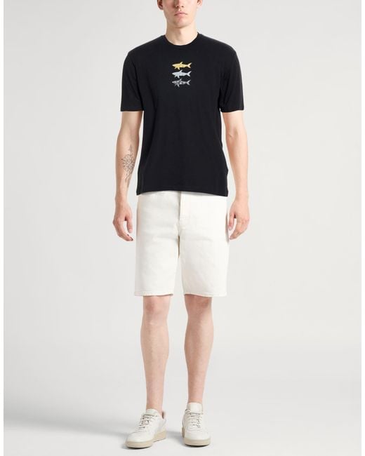 Paul & Shark Black T-Shirt Cotton for men