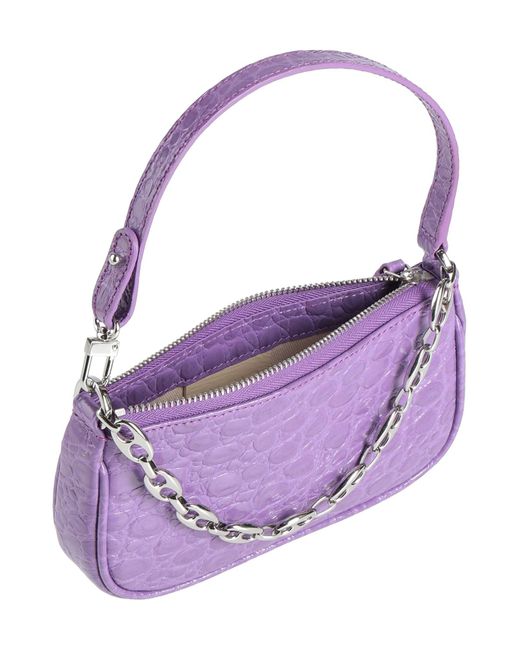 By Far Purple Handbag Textile Fibers