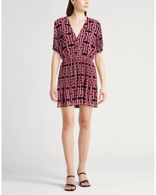 Liu Jo Red Mini Dress Polyester