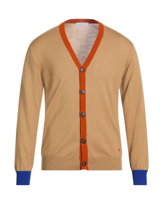 Manuel Ritz Natural Camel Cardigan Virgin Wool, Acrylic for men