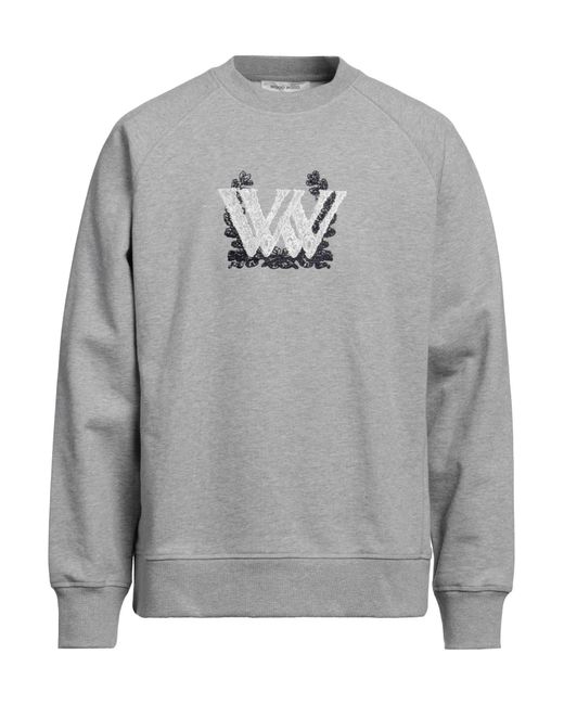 WOOD WOOD Gray Sweatshirt for men