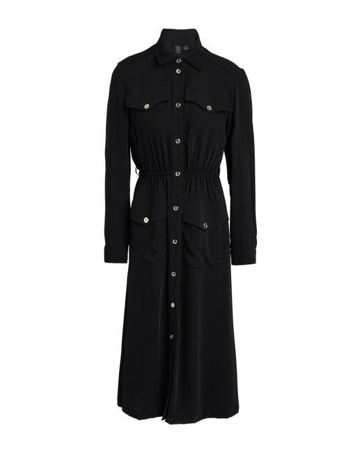 Pinko Black Midi Dress Polyester