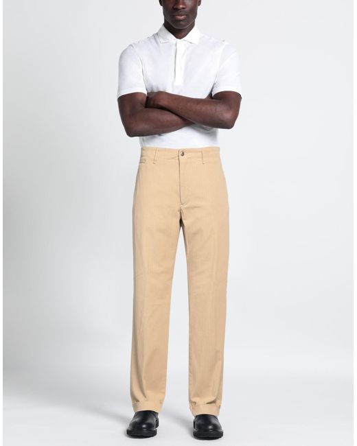 Incotex Natural Pants Cotton, Elastane for men