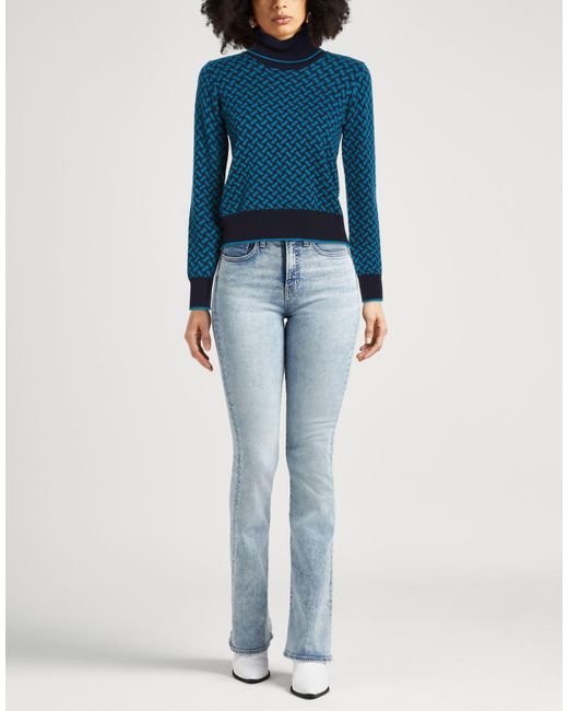 Drumohr Blue Turtlenecks