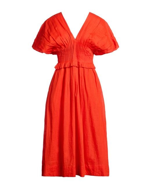 Sea Red Midi Dresses