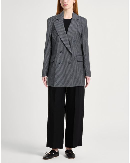 Kaos Gray Blazer Polyester, Viscose, Elastane