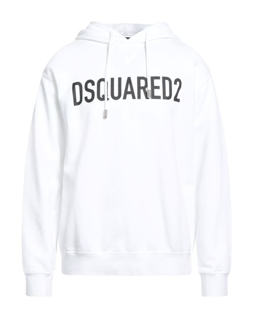 DSquared² White Sweatshirt Cotton for men