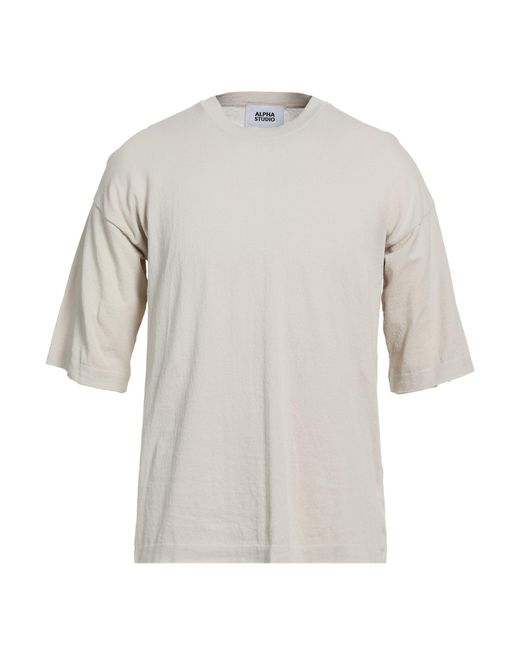 Alpha Studio White Sweaters for men