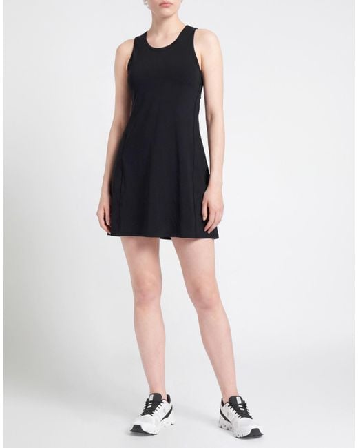 On Shoes Black Mini Dress Polyester, Elastane