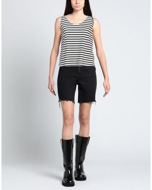 Shirtaporter Black Top Cotton, Elastane