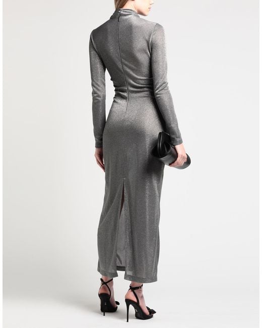 MSGM Gray Maxi Dress