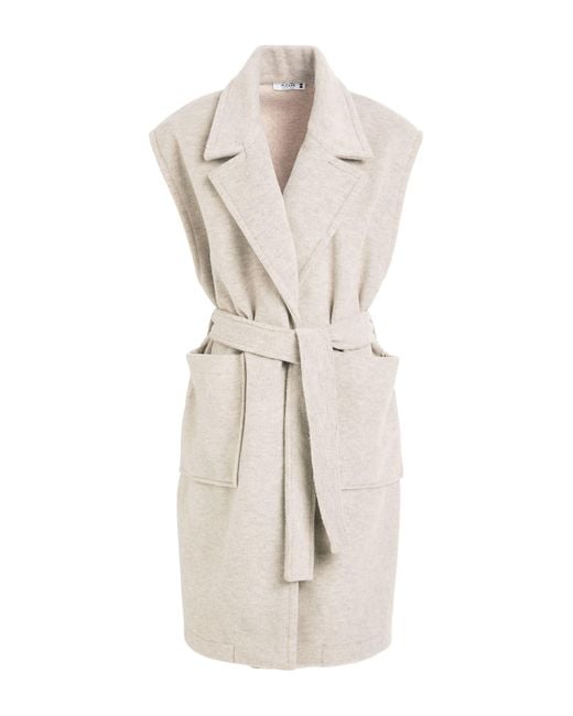 Please White Light Coat Polyester, Viscose