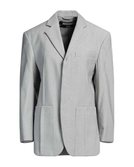 Jacquemus Gray Blazer Polyester, Cotton, Virgin Wool, Elastane