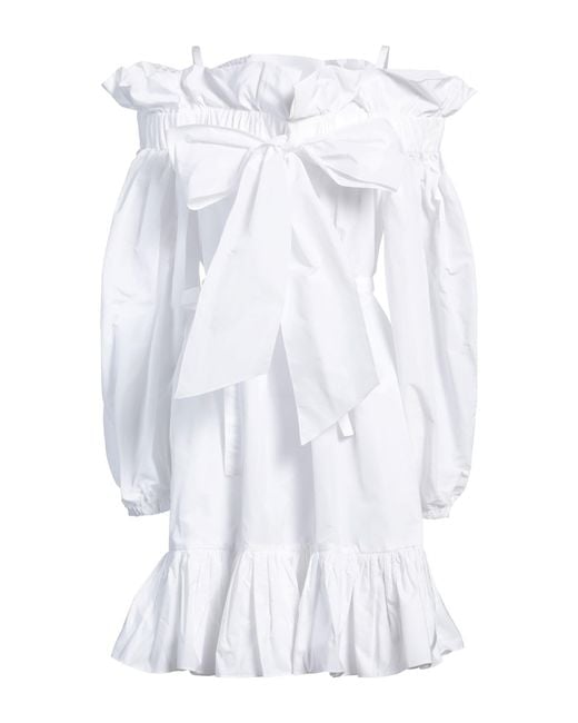 Patou White Mini Dress Polyester