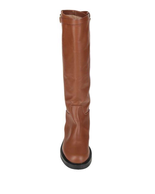 Ninalilou Brown Boot Calfskin