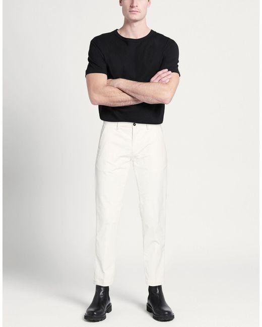 Liu Jo White Pants Cotton, Elastane for men