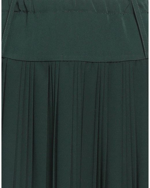 ViCOLO Green Midi Skirt Polyester, Viscose, Elastane