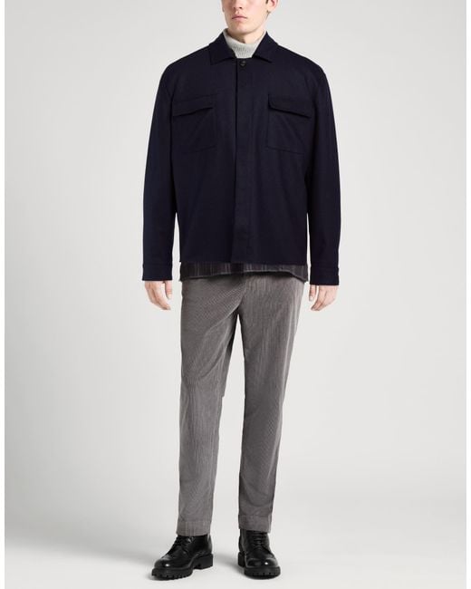 Eleventy Blue Midnight Jacket Wool, Cashmere, Elastane for men