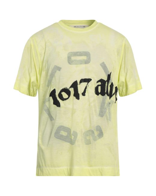 T-shirt di 1017 ALYX 9SM in Yellow da Uomo