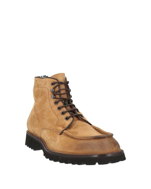 Green George Brown Camel Ankle Boots Leather for men
