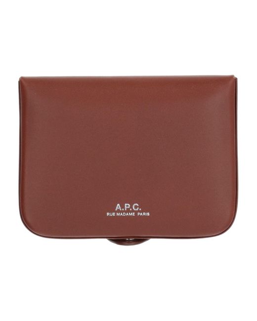 A.P.C. Red Wallet for men