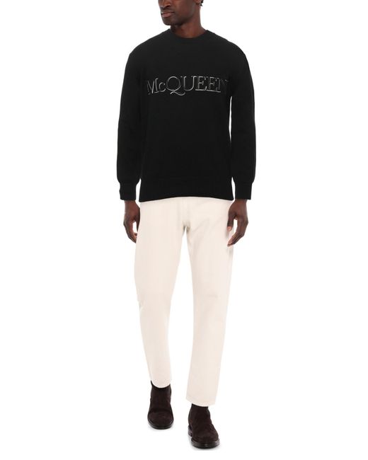 Pullover di McQueen in Black da Uomo