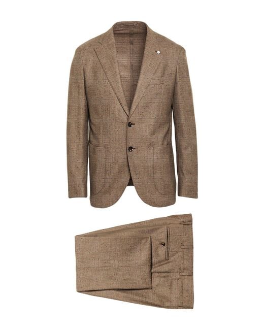 L.b.m. 1911 Natural Suit Virgin Wool, Polyamide, Elastane for men