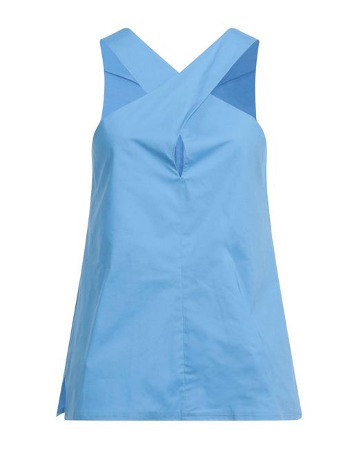 .., merci italia Blue Top Cotton, Elastane