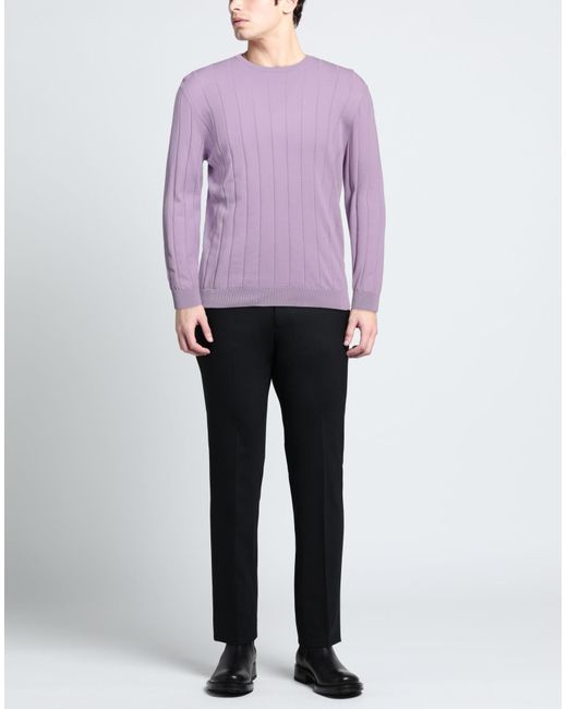 FILIPPO DE LAURENTIIS Purple Sweater for men
